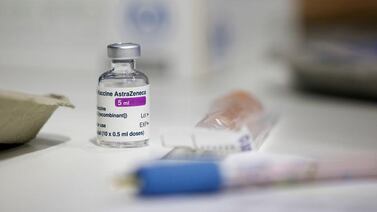 A vial of AstraZeneca coronavirus vaccine. Reuters