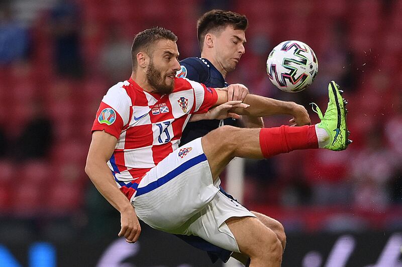 Kieran Tierney – 7 The young talent showcased his ability as he came up with a few decent surges forward. However, he was second best to Perisic as Croatia got their third goal.  AFP