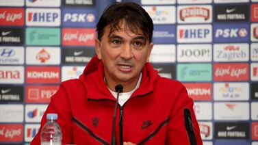 Croatian head coach Zlatko Dalic attends the last press conference in Zagreb before leaving for the Qatar 2022 World Cup football tournament, on November 14, 2022.  - Croatia will play a friendly football match against Saudi Arabia on November 16, 2022 before competing in the Qatar 2022 World Cup football tournament's group F.  (Photo by Denis LOVROVIC  /  AFP)