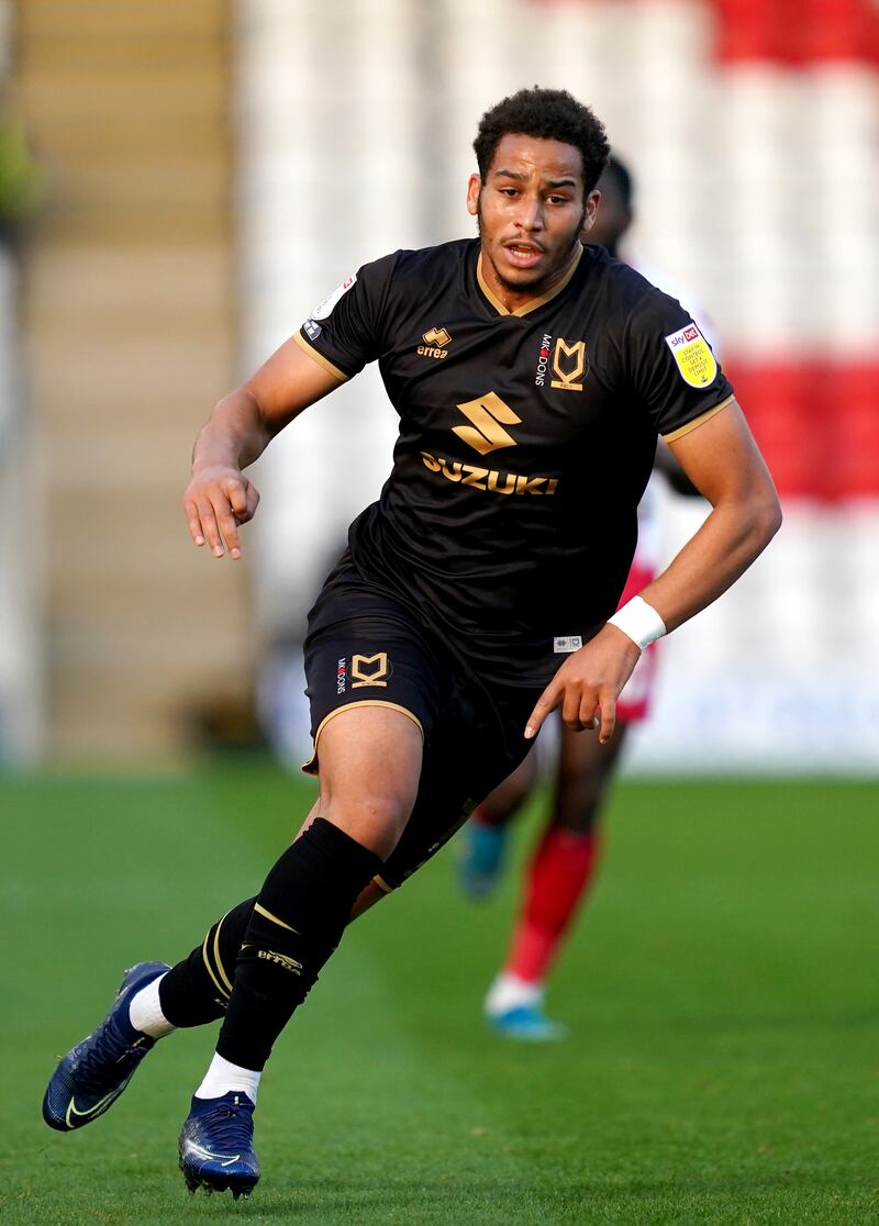 File photo dated 06-10-2020 of Milton Keynes Dons' Sam Nombe. Issue date: Monday July 5, 2021.
