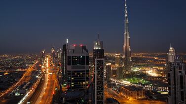 A view over Sheikh Zayed Road and the skyline in Dubai. Sarah Dea / The National
