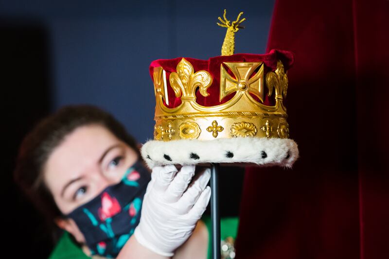 Prince Philip's coronation coronet, worn during Queen Elizabeth II's coronation in June 1953. EPA