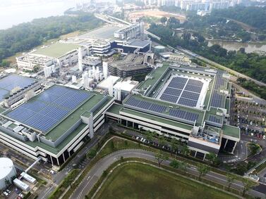 GlobalFoundries' campus in Singapore. The company is investing $4bn into a new manufacturing facility. Courtesy GlobalFoundries