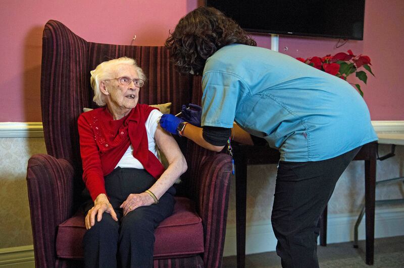 Care home staff in England will be required to receive a Covid-19 vaccine to be able to work in the sector. AFP