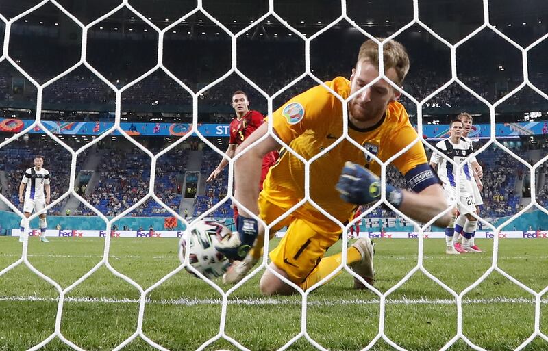 Lukas Hradecky 7  - A clutch save against Hazard in the 64th minute denied what looked to be Belgium’s best chance of the game. Could probably be downgraded for the own goal but it was desperately unlucky. Couldn’t do anything about Lukaku’s strike. EPA