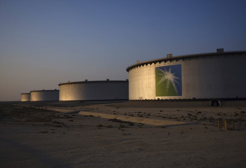 Oil tanks at Saudi Aramco's Ras Tanura refinery. The company received $60bn of orders for its first US dollar-denominated sukuk