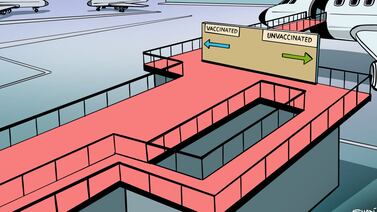 Our cartoonist's take on the Omicron-related travel restrictions. The National