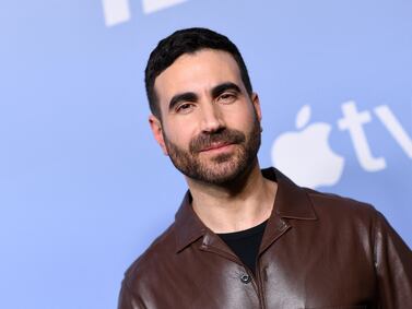 Co-Executive producer/writer/actor Brett Goldstein arrives for the Ted Lasso Day event at the Think Apple TV+ FYC Space at Goya Studios in Hollywood, California, on May 1, 2023.  (Photo by VALERIE MACON  /  AFP)