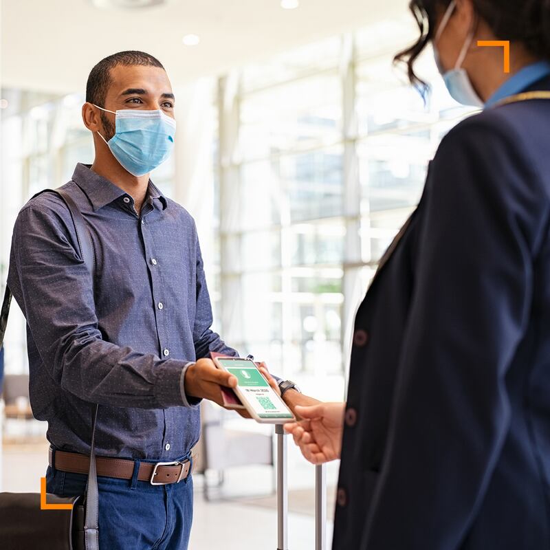 Flydubai passengers can present their health information via the Alhosn app. Courtesy Flydubai