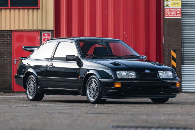 Handout photo of Ford Sierra Cosworth, which sold for £596,250 at auction. See PA Feature MOTORING Ford. Picture credit should read: Silverstone Auctions. WARNING: This picture must only be used to accompany PA Feature MOTORING Ford.